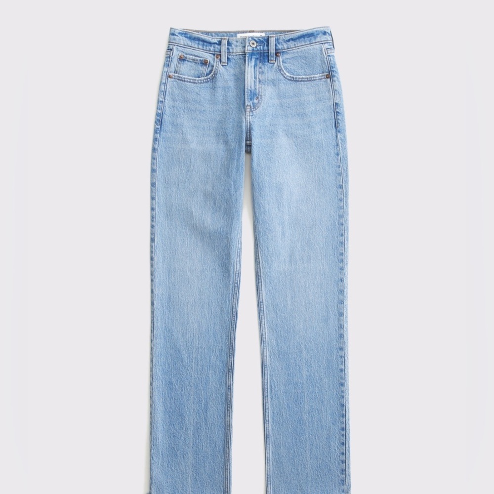 Abercrombie & Fitch Mid Rise The Straight Jean Size 37 / 24‎ plus size Jeans